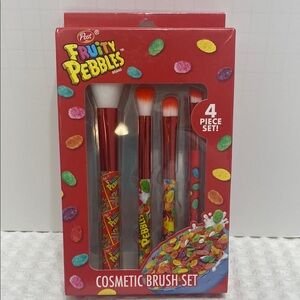 Warner Bros Red Fruity Pebbles Makeup Brush Set
